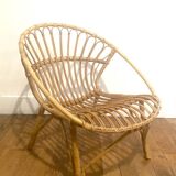 Pair of Rattan Armchairs - Shells