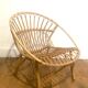 Paire de Fauteuils Rotin - Coquilles
