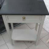 Painted wooden side table
