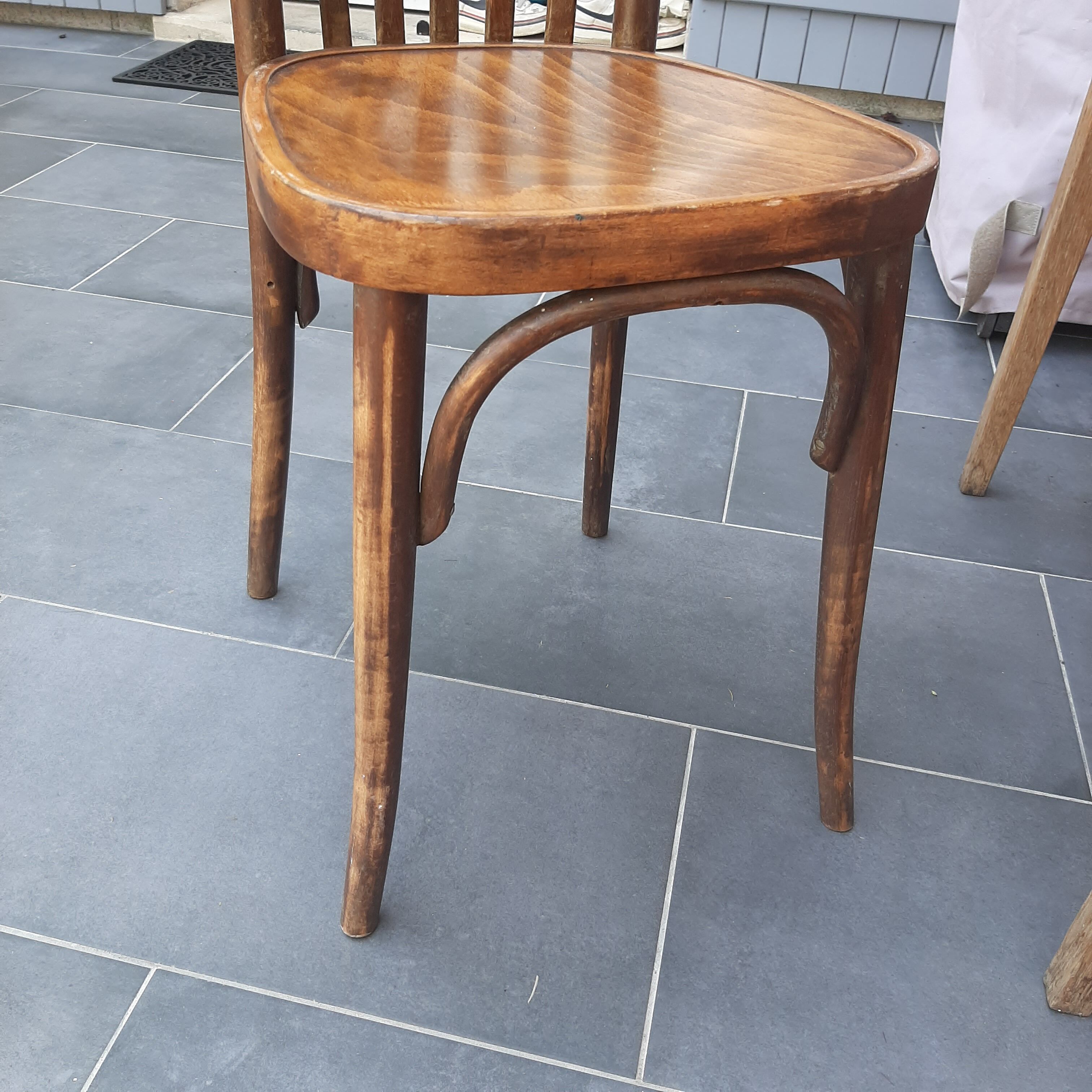 Patinated bistro chair