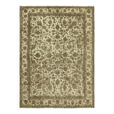 Hand-Knotted Persian Antique 1970s 298 cm x 398 cm Beige Wool Carpet