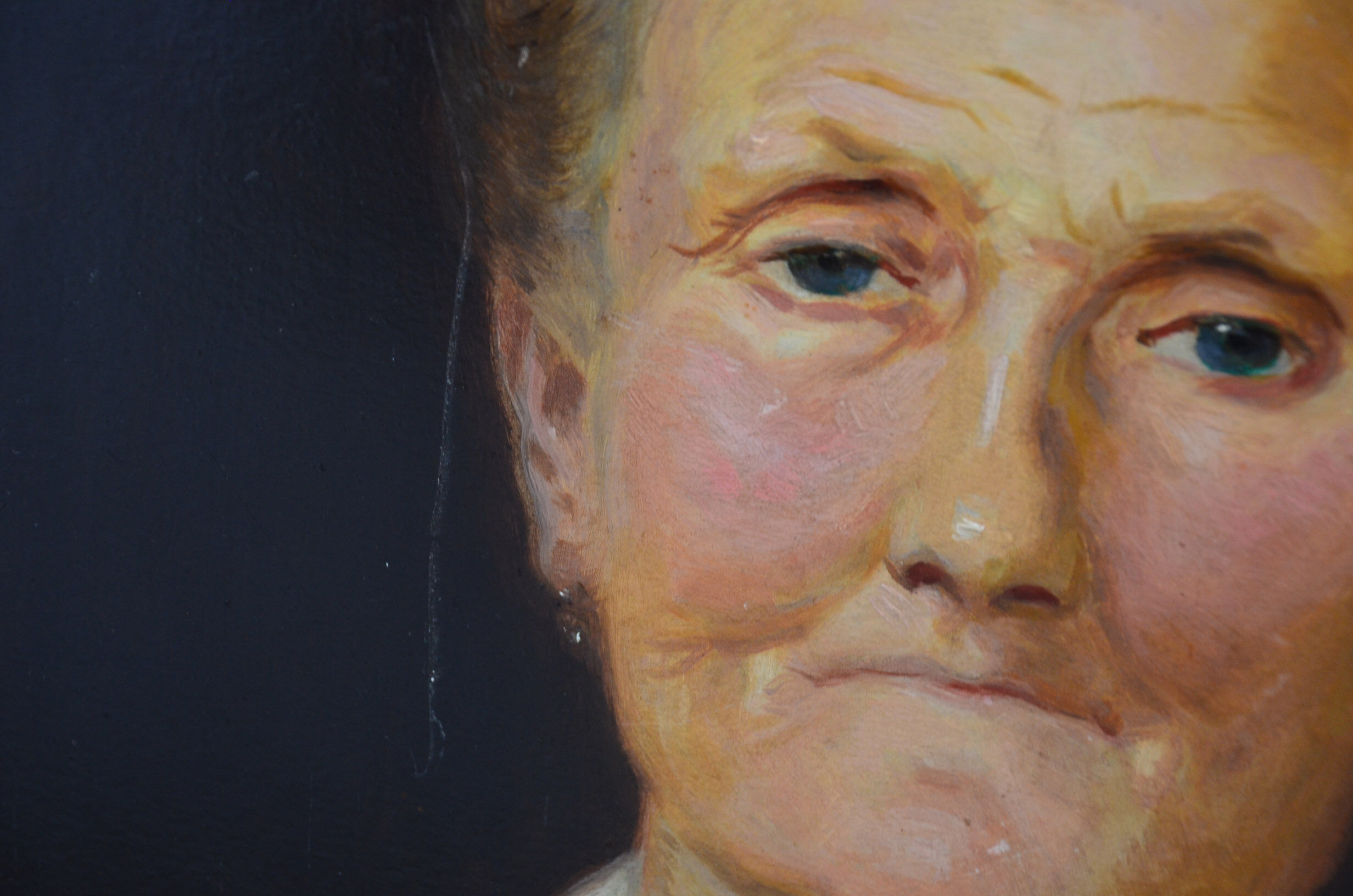 Oil portrait signed by Félix Courché 1934