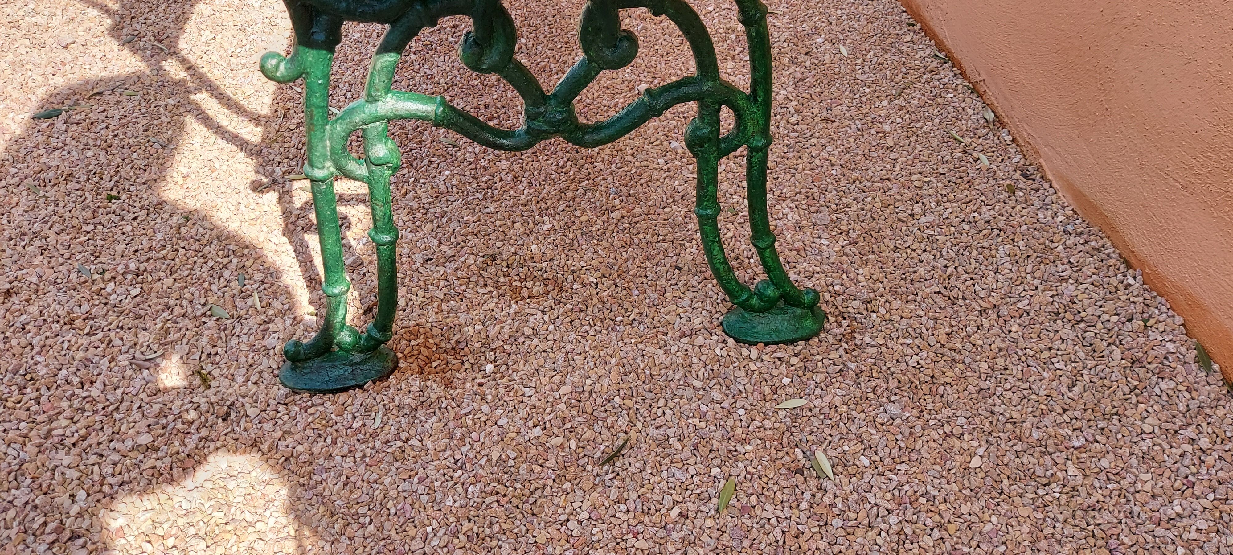 Outdoor garden bench 1900s