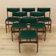 Set of six teak chairs, Danish design, 1970s, production: Denmark