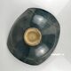 Dark blue/green glazed ceramic bowl, 1960.