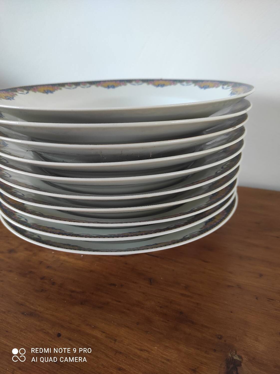 Lot of soup plates Limoges porcelain