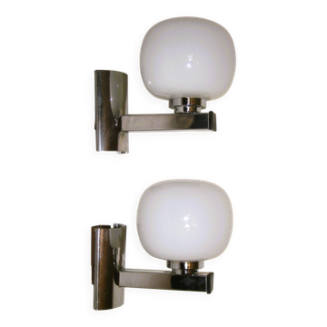 Pair of wall lights from the 1970s.