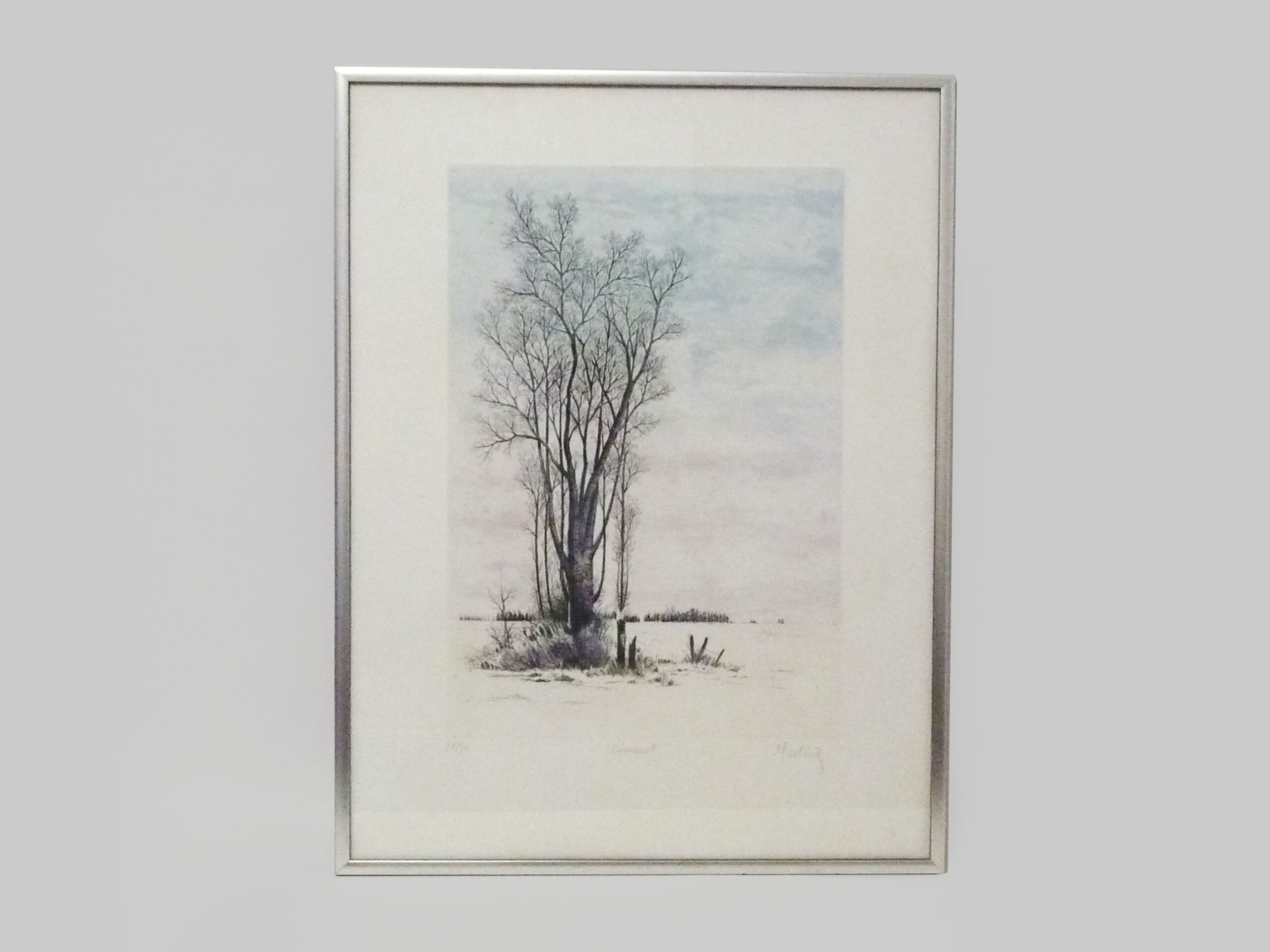 Original lithograph by Loppo Martinez " Elancourt " artist's proof. 21/91. 1982