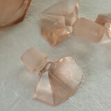 Glass dressing table filling perfume bottles powder box