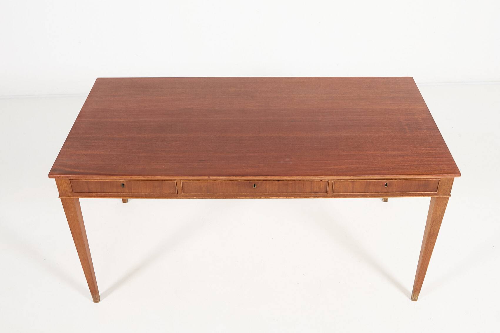 Bureau en acajou de Frits Henningsen, Danemark des années 1950
