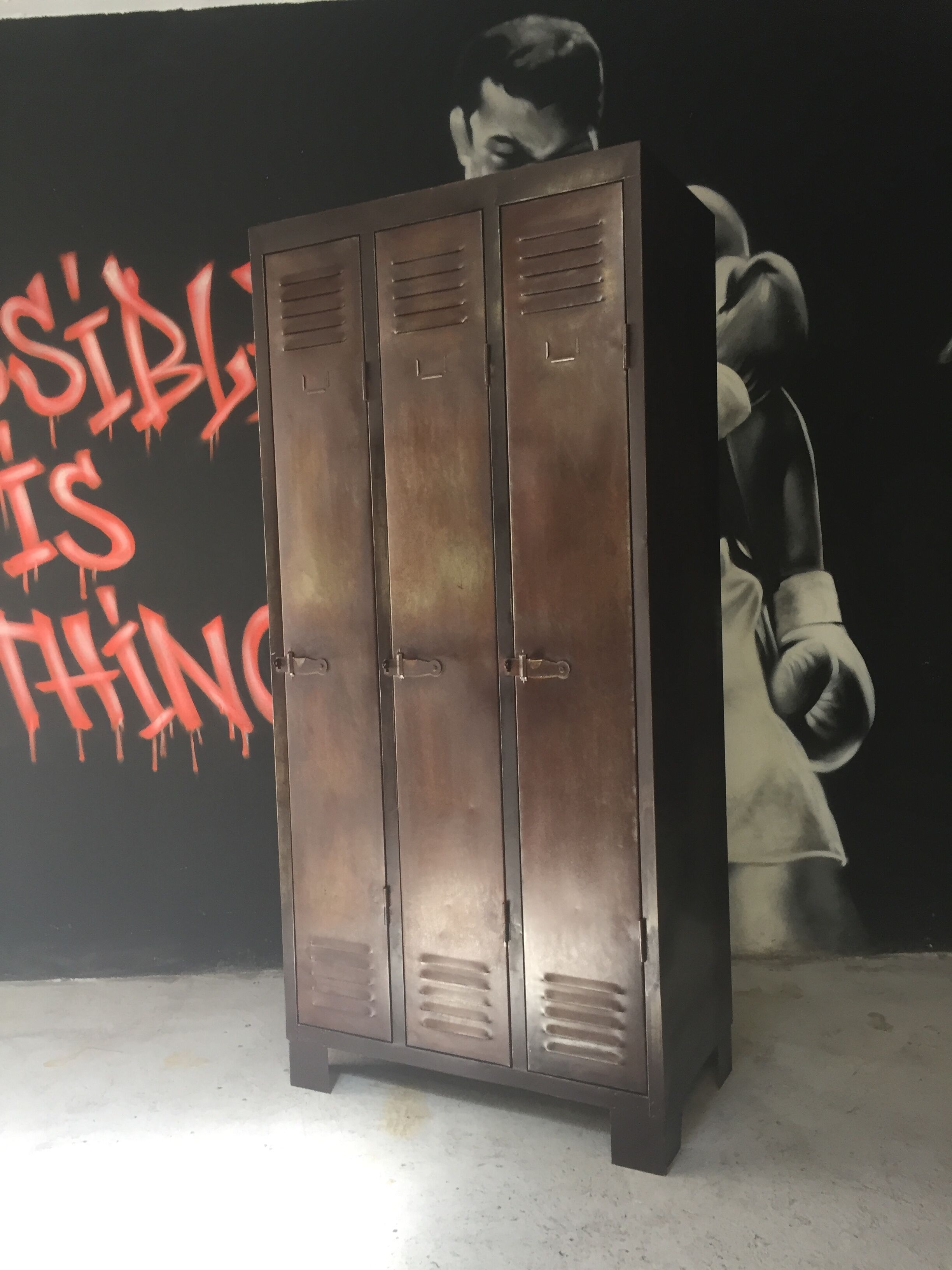 Industrial metal locker