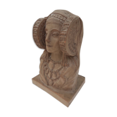 Bust terracotta woman
