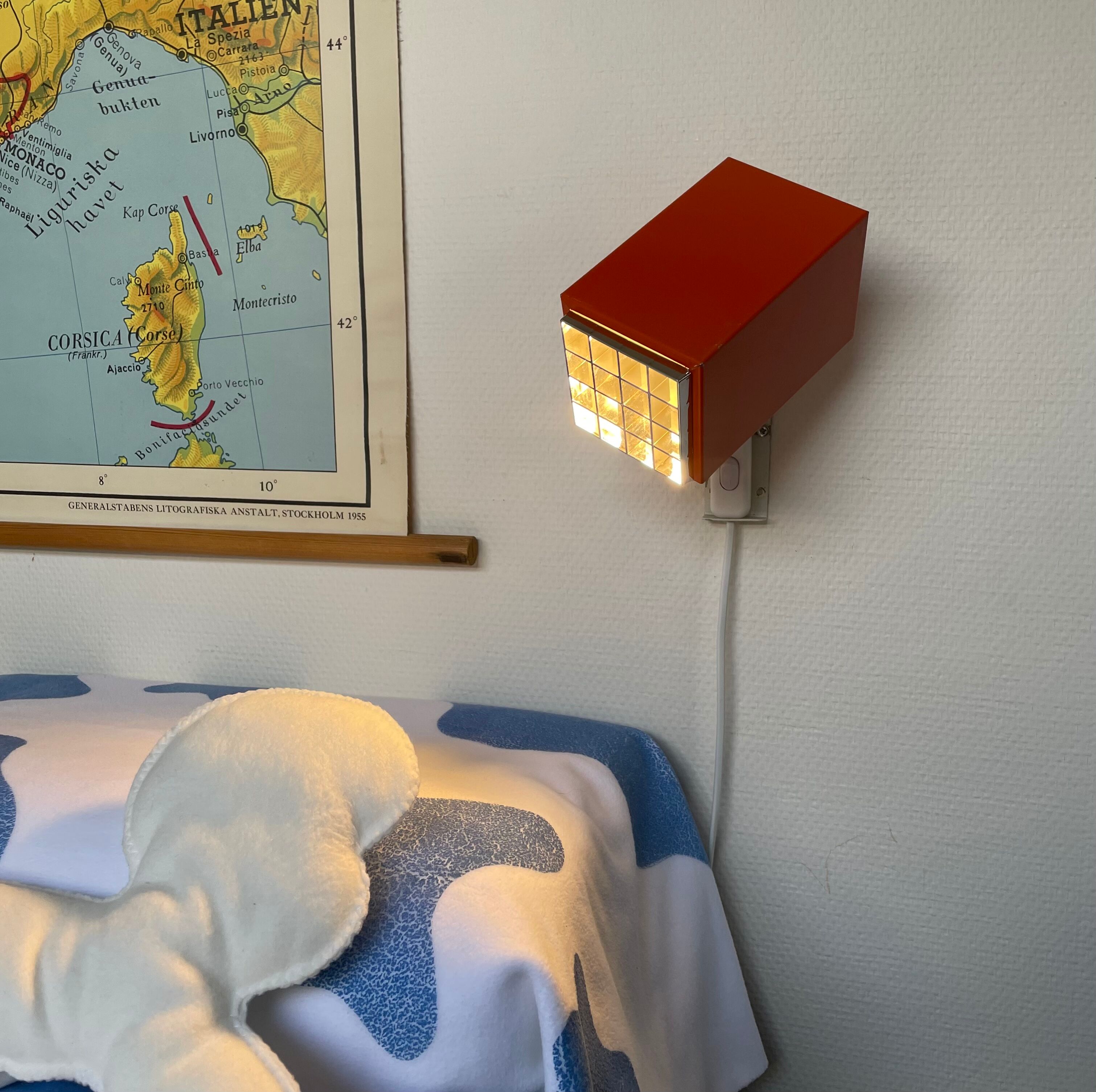 Wall lamps Kuben H-A Jakobsson Sweden Vintage