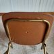 Chaise pliante structure tube et simili cuir