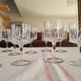 Water and wine glasses from the Royal Manufacture of Bayel