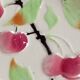 6 Art Deco dessert plates in barbotine. Moulin des Loups.
