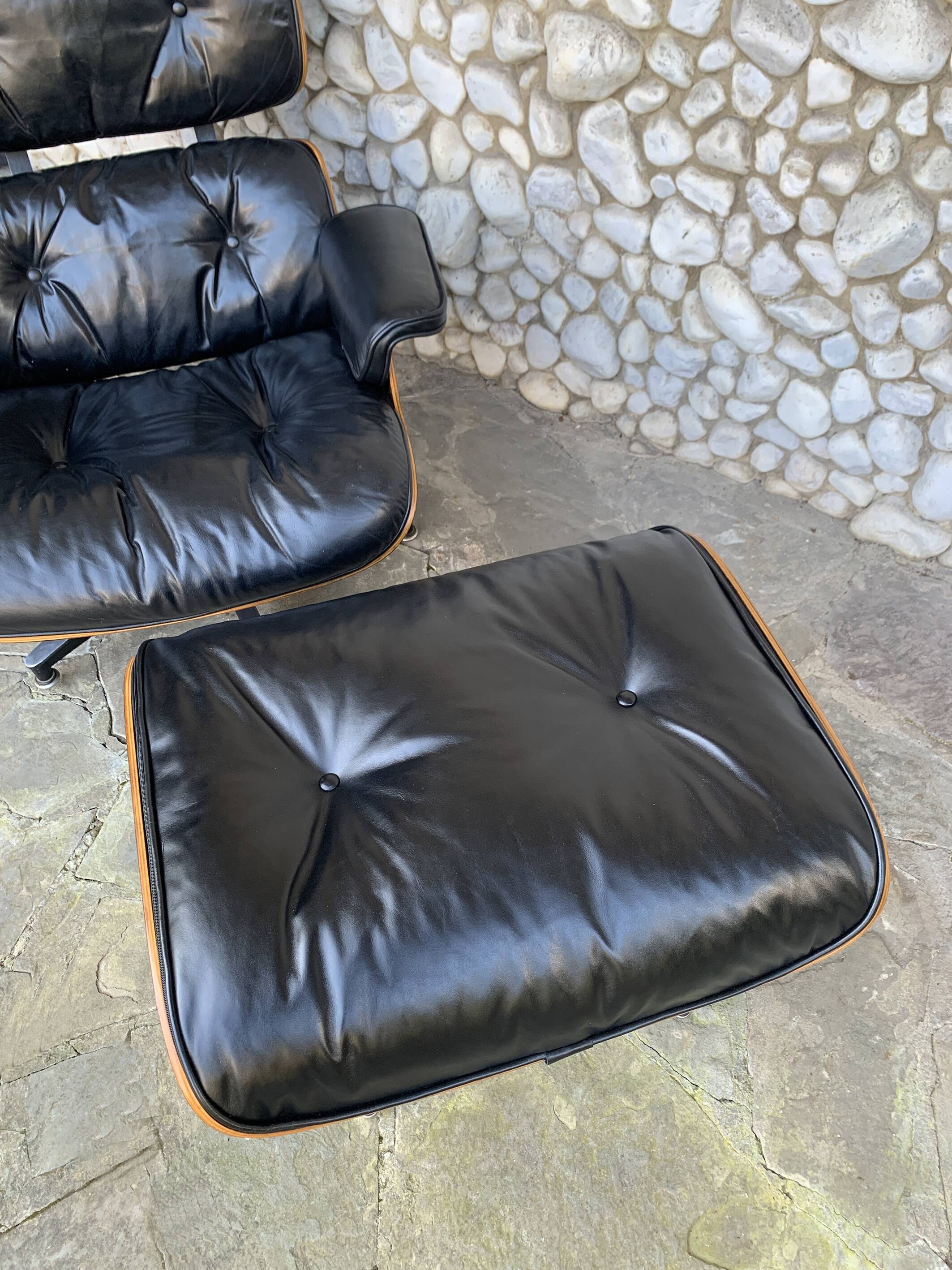 Herman Miller Lounge chair & ottoman palissandre Charles & Ray Eames 1960s