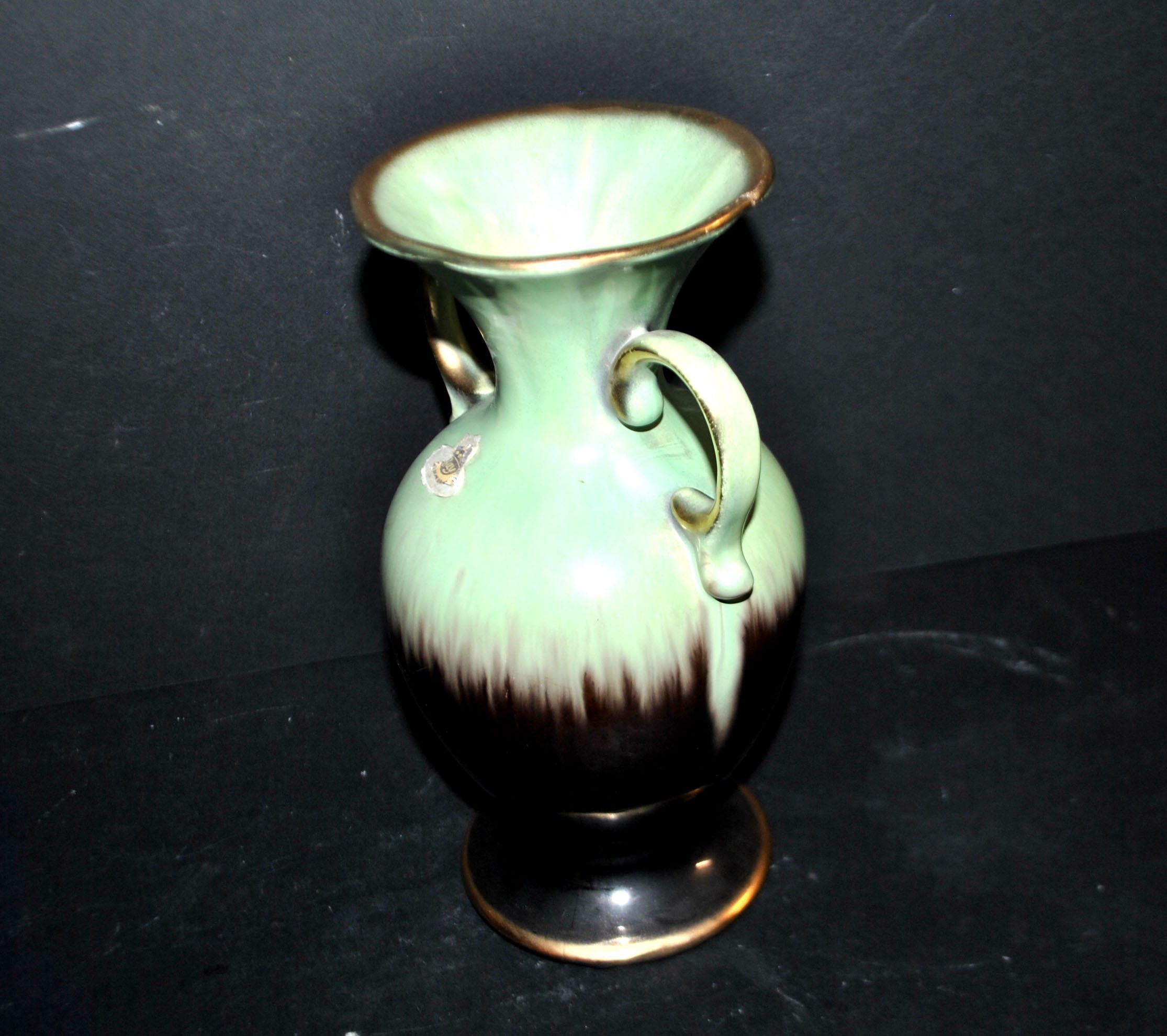 Vintage ceramic amphora vase Keramik 1950 by Eduard Bay Germany