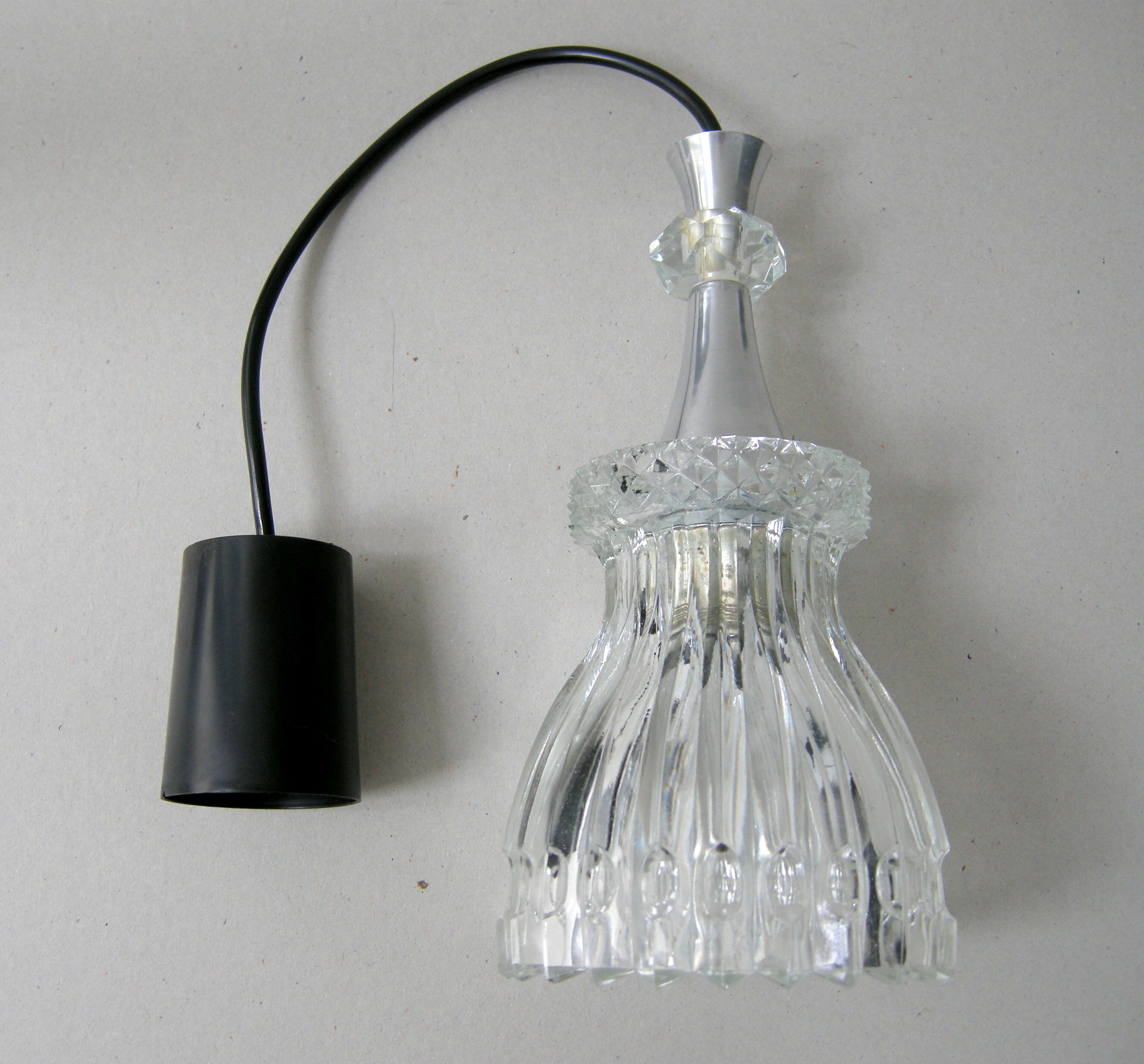 Suspension vintage 1960 verre