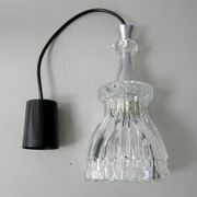 Vintage pendant lamp 1960 glass