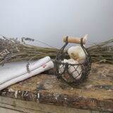 Mini basket in wire metal