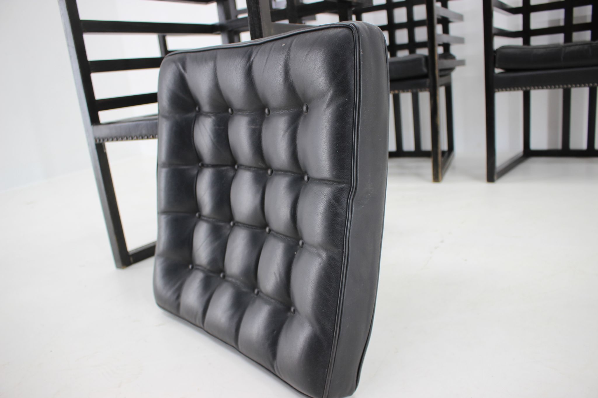Set of Four Josef Hoffmann Armloffel Chairs Made By Wittmann,Austria