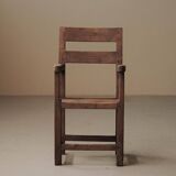 Mountain armchair in larch and pine, around 1900