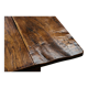 Wabi Sabi style side table in solid oak