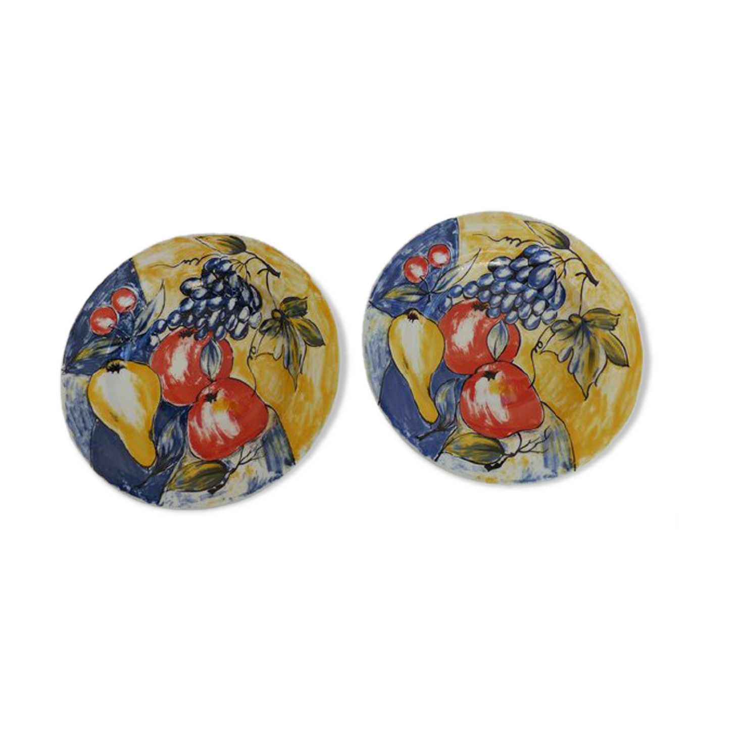 Vintage hostess plate in earthenware