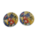 Vintage hostess plate in earthenware