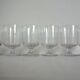 Lot de 6 verres à vin en cristal taillé vintage.