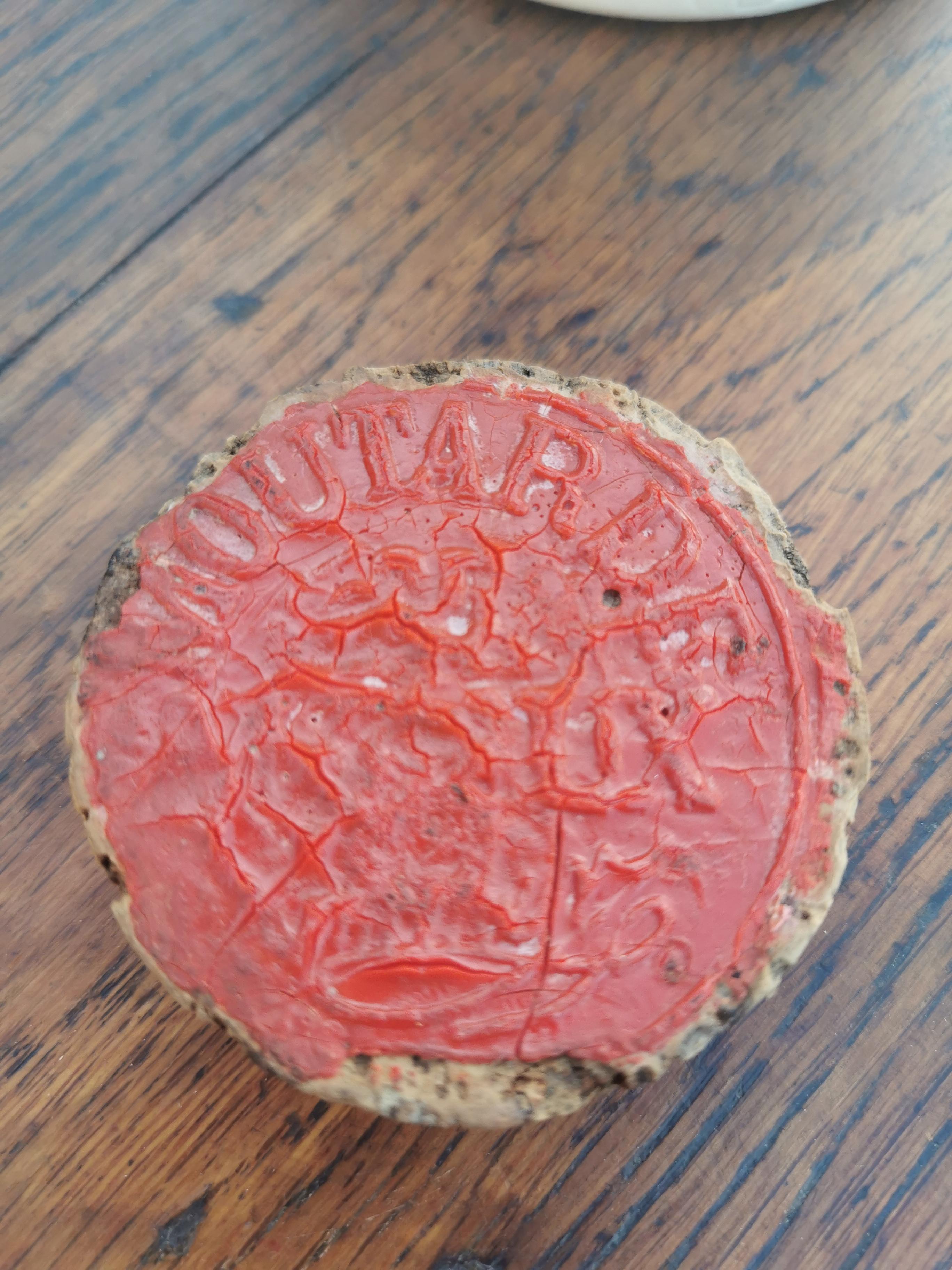 Sandstone mustard pot