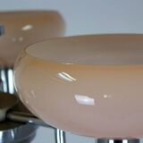 Lustre Art Déco Bauhaus chromé de Napako, ancienne Tchécoslovaquie, 1940