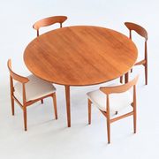 France & Son round dining table in teak Cado Denmark 1960