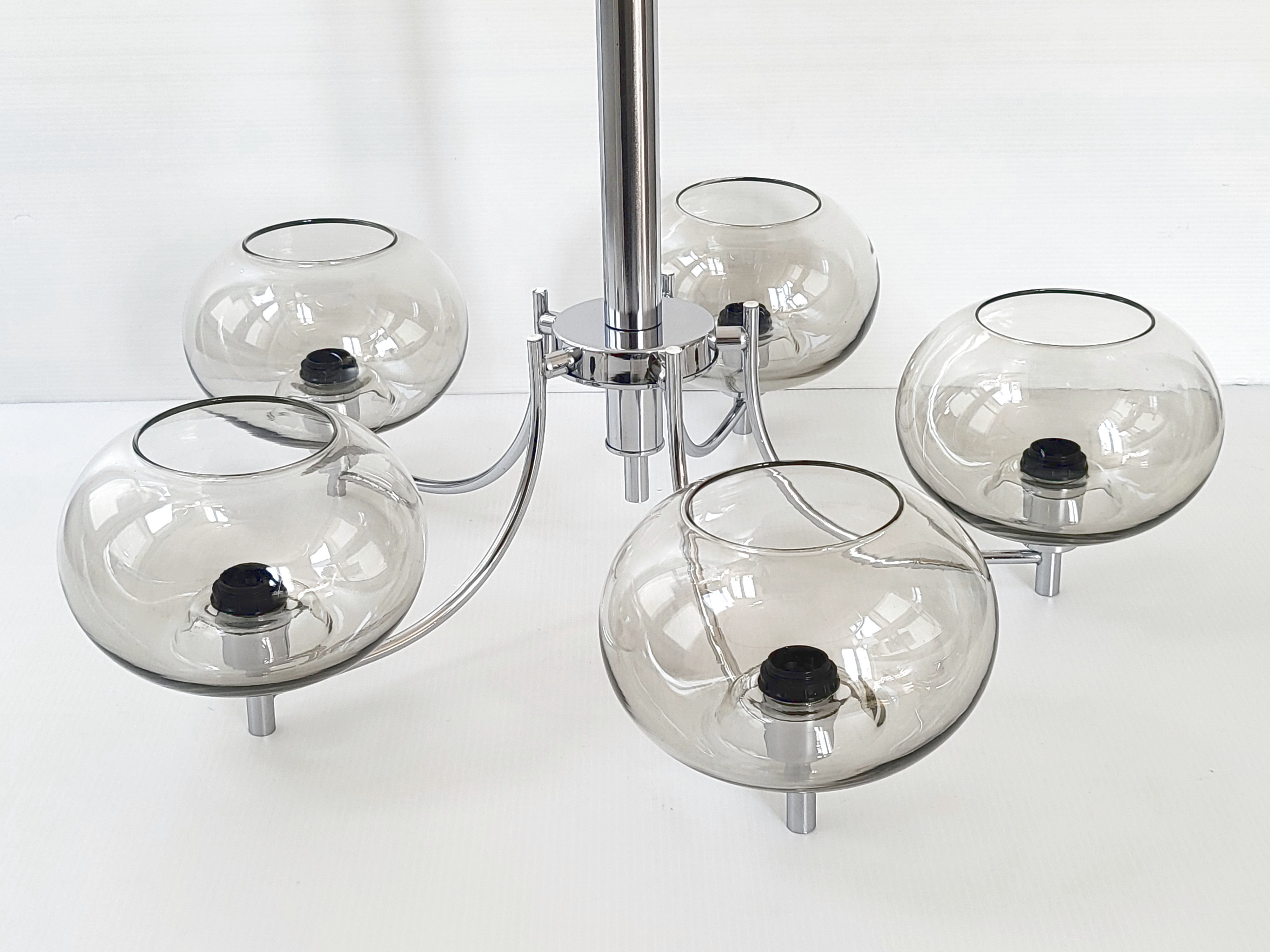 Vintage space age chandelier 1970