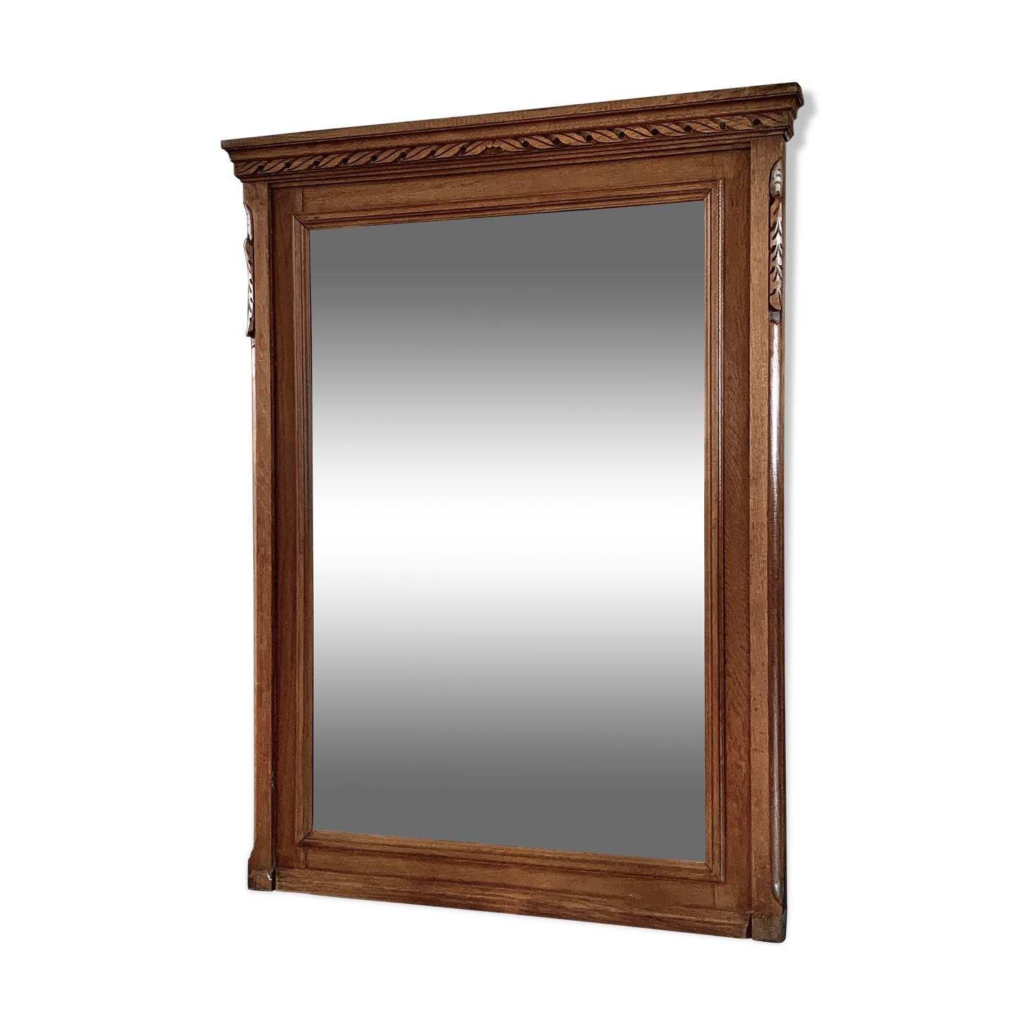 Bevelled chimney mirror from the 30s/40s