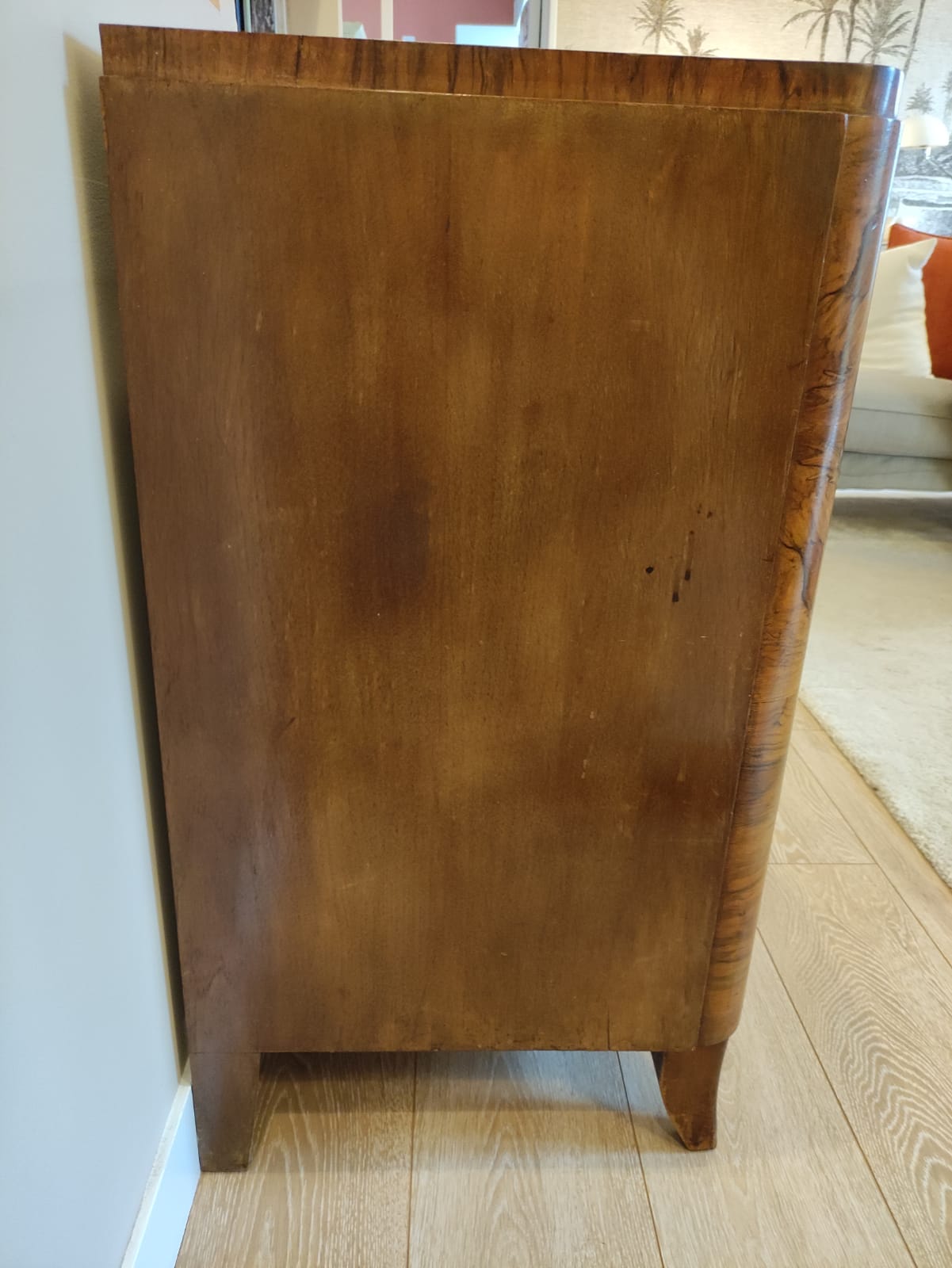 Art deco chest of drawers varnished 1920