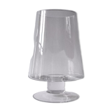 Vase en verre transparent