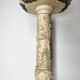 Chinese carved pedestal in faux ivory