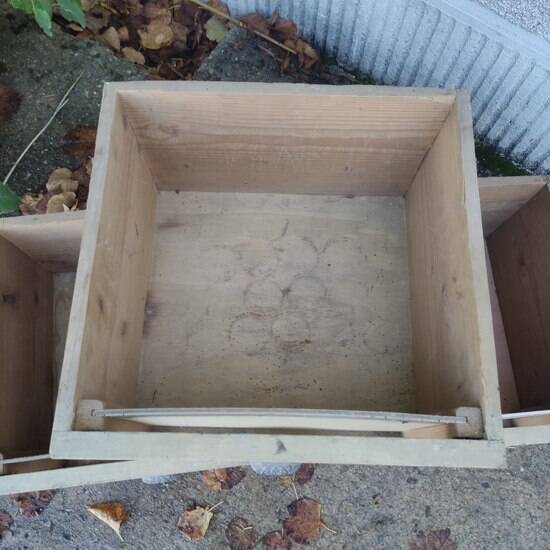 Set of three drawers