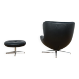 Armchair ML 214 with Ottoman by Illum Wikkelsø for Mikael Laursen 1960s