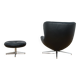 Armchair ML 214 with Ottoman by Illum Wikkelsø for Mikael Laursen 1960s