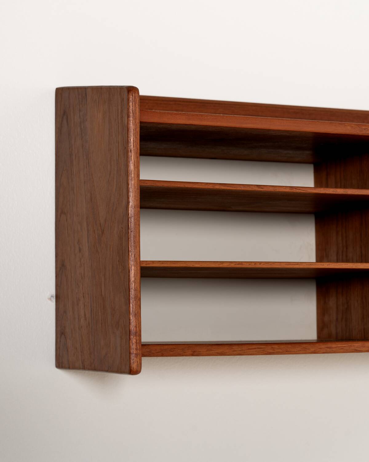 Scandinavian teak wall shelf, 1950s/1960s