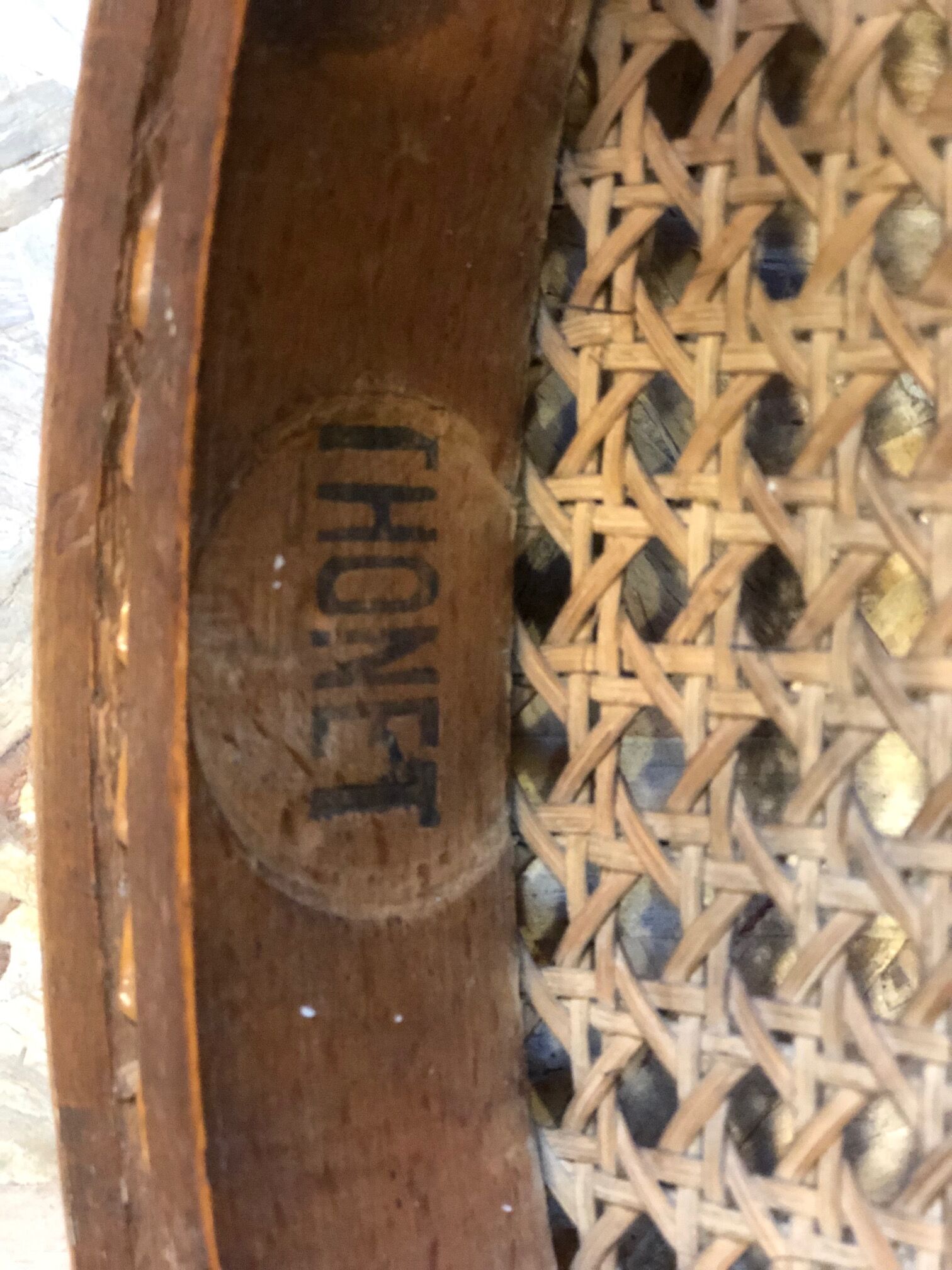 Stamped Thonet chairs