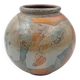 Unsigned stoneware round vase