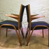 Pair of Bow Wood armchairs 1950s