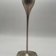 ABSA Danish Modernist Tulip Candle Holder in Silver Metal