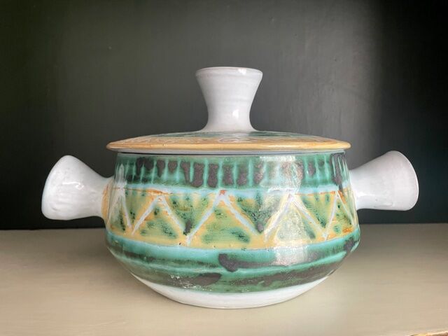 Covered pot Allix Vallauris 1960