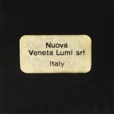 1970s Gorgeous White Table Lamp by Veneta Lumi. Made in Italy