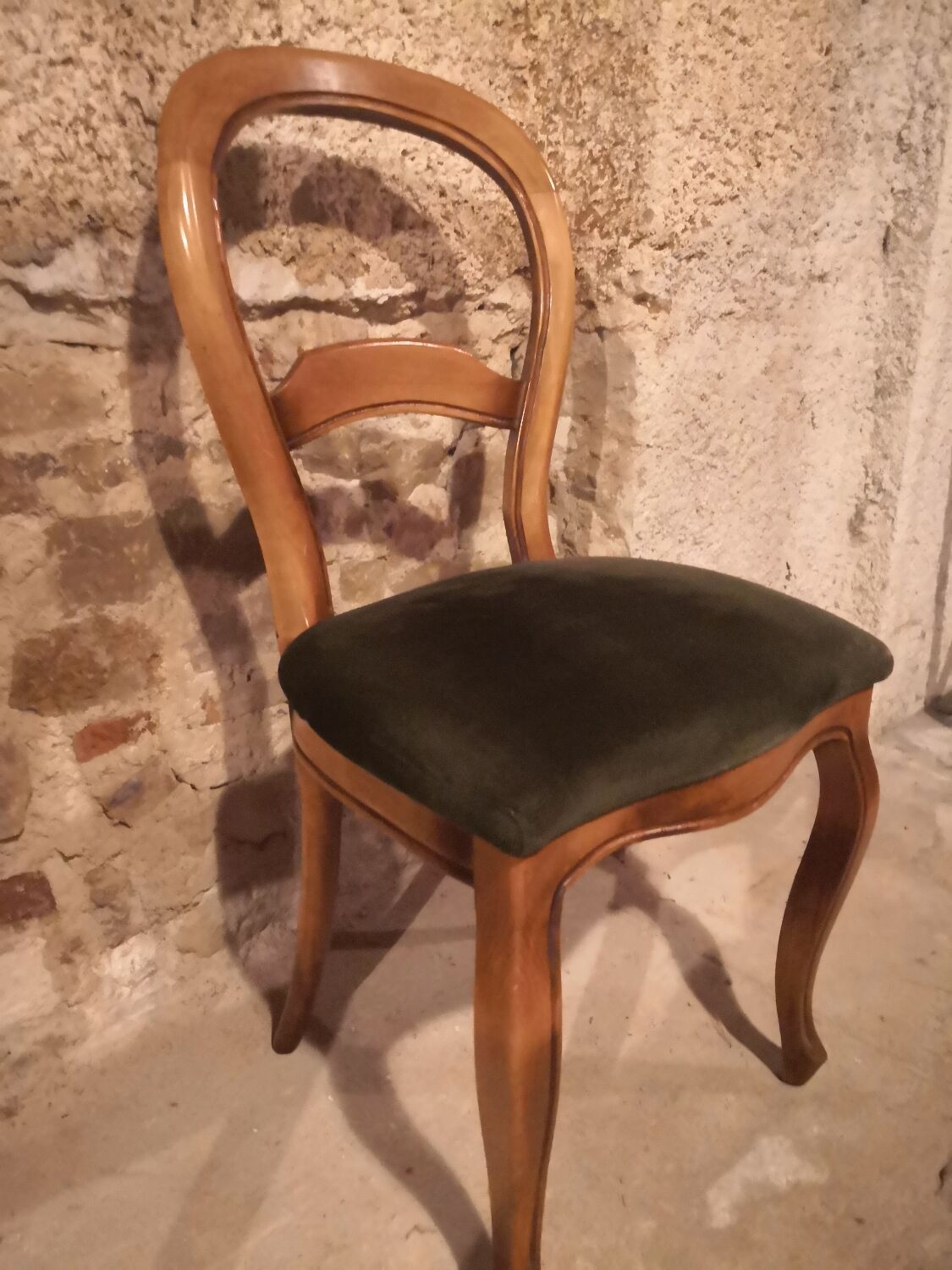 6 Chaises Louis-Philippe boiserie en hêtre